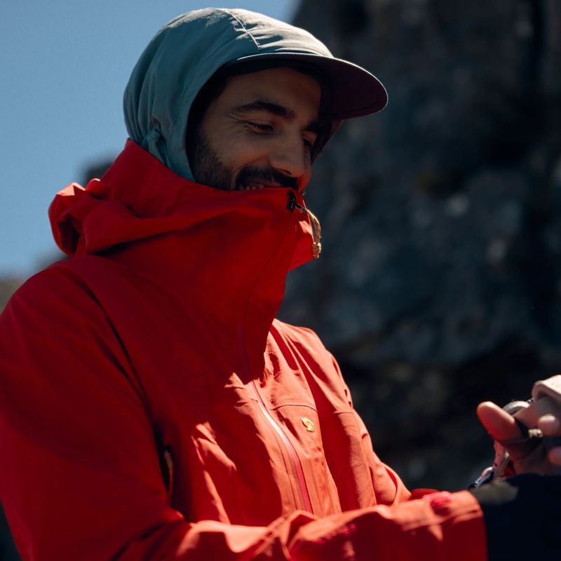 Pánska softshellová bunda Fjällräven Bergtagen GTX Lite flame orange 6