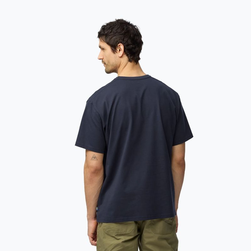 Pánske tričko Fjällräven Relaxed dark navy 2