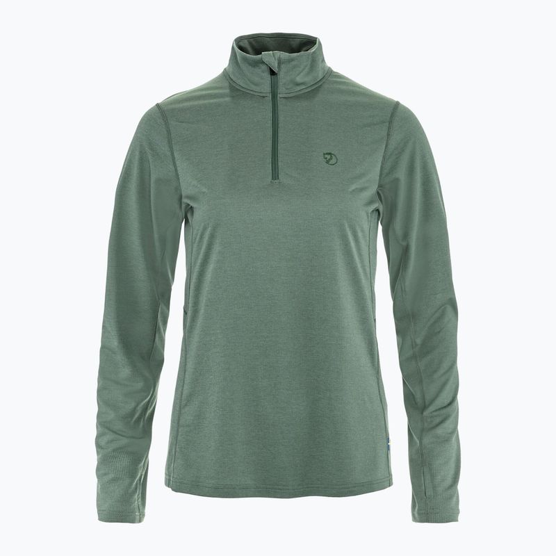 Dámska trekingová mikina Fjällräven Abisko Day Hike Half Zip patina green 9