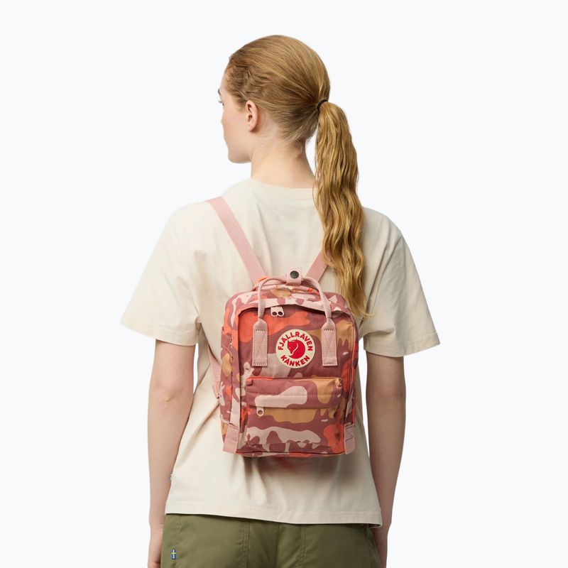 Mestský batoh Fjällräven Kanken Graphics Mini 7 l chalkrose/hidden animals 4