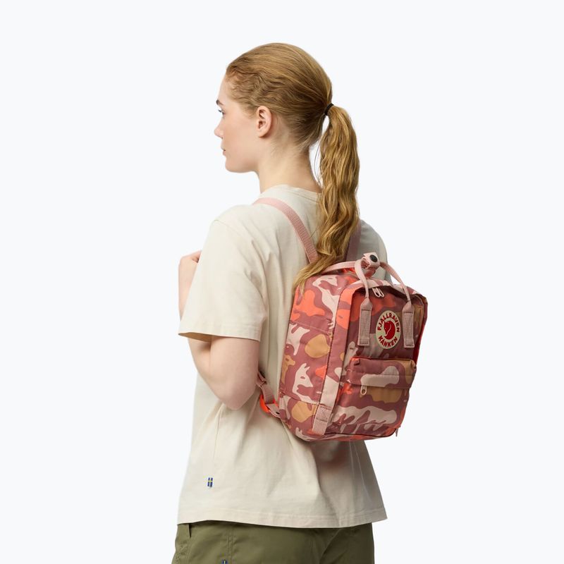 Mestský batoh Fjällräven Kanken Graphics Mini 7 l chalkrose/hidden animals 5