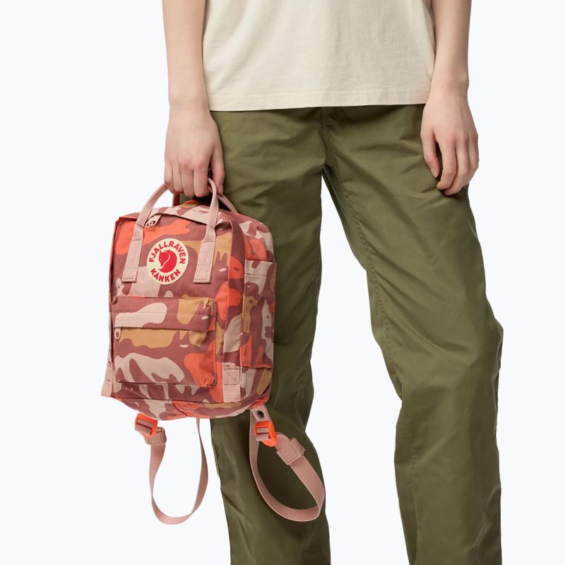Mestský batoh Fjällräven Kanken Graphics Mini 7 l chalkrose/hidden animals 6