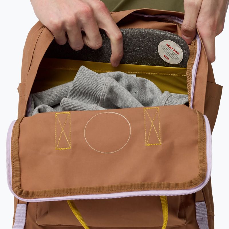 Mestský batoh Fjällräven Kånken Concept 16 l khaki dust/kantarell 4