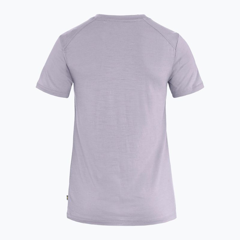 Dámske tričko Fjällräven Abisko Wool Fox lavender mist/ dark navy 2