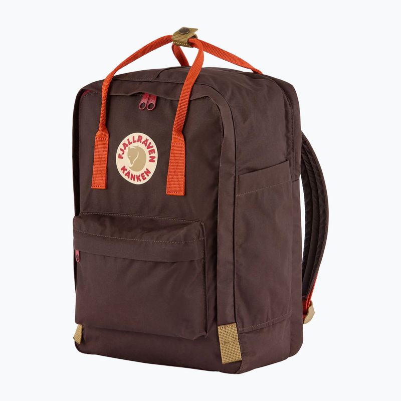 Mestský batoh Fjällräven Kanken Koncept Laptop 15" 18 l black oak/rowan red 2