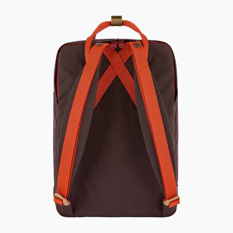 Mestský batoh Fjällräven Kanken Koncept Laptop 15" 18 l black oak/rowan red 3