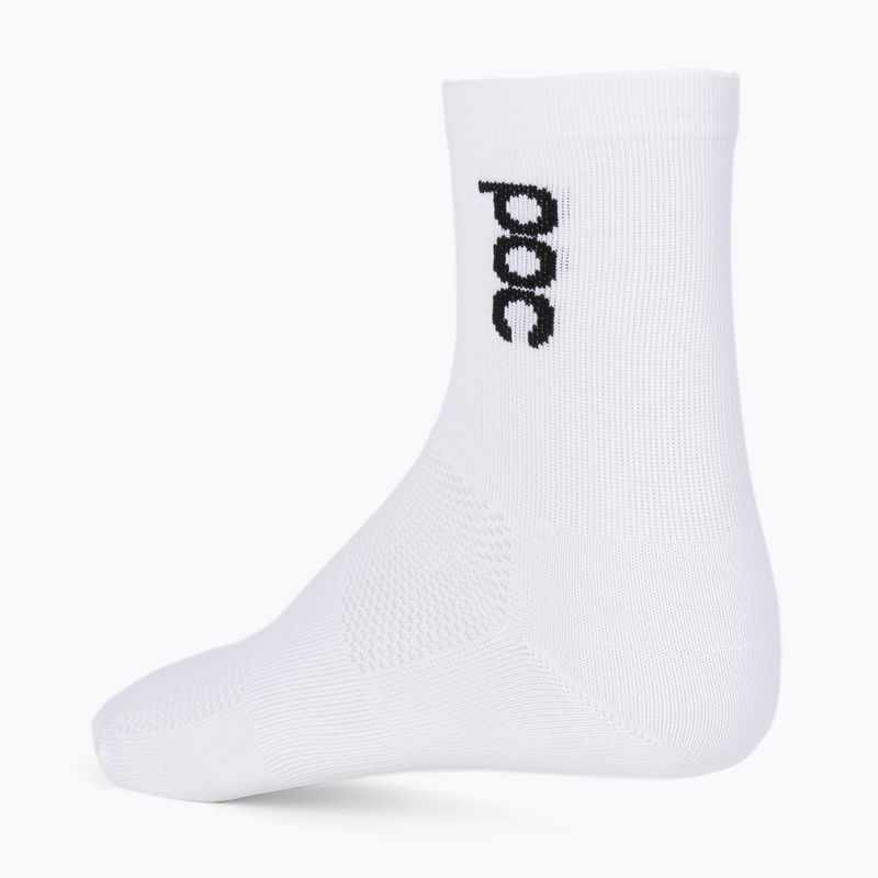 Cyklistické ponožky POC Essential Road Short hydrogen white 2