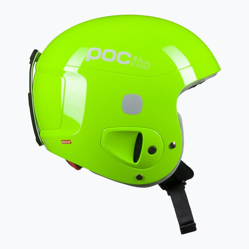 Detské lyžiarske prilby POC POCito Skull fluorescent yellow/green 4