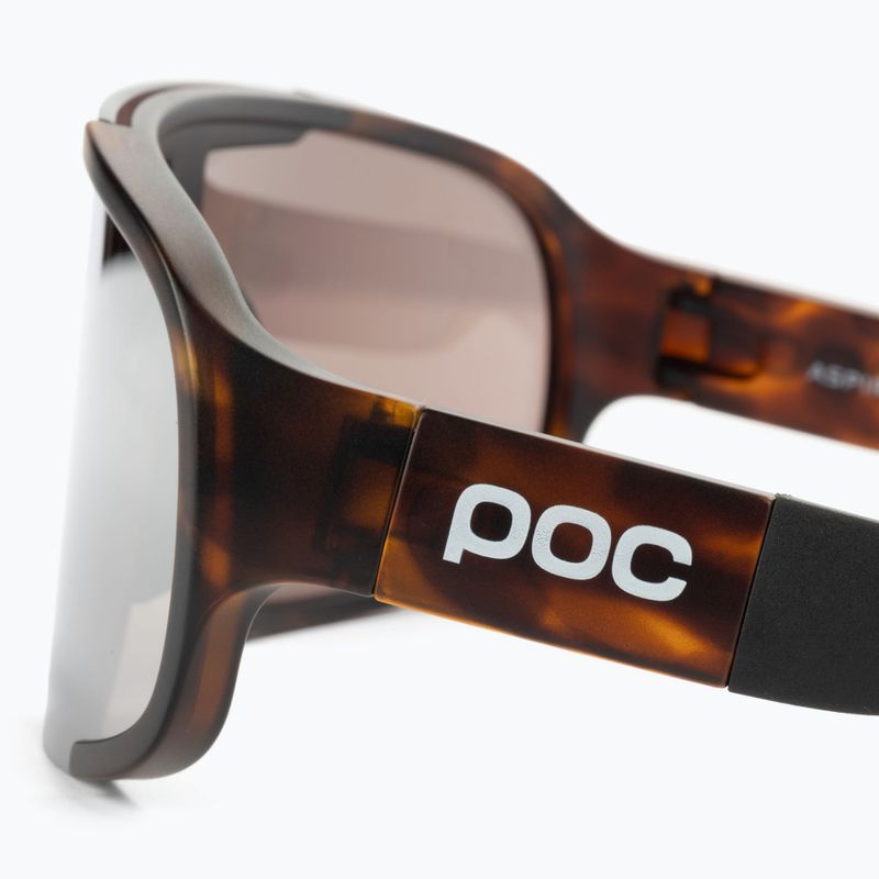 Cyklistické okuliare POC Aspire tortoise brown/violet/silver mirror 4