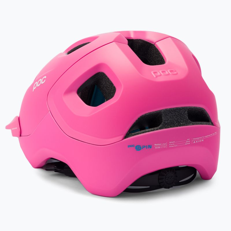 Cyklistická prilba POC Axion SPIN actinium pink matt 4