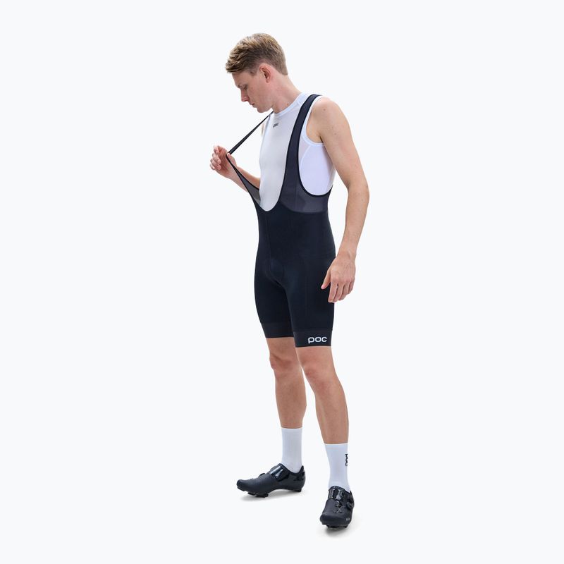 Pánske cyklistické šortky POC Pure VPDs Bib Shorts uranium black/uranium black 2
