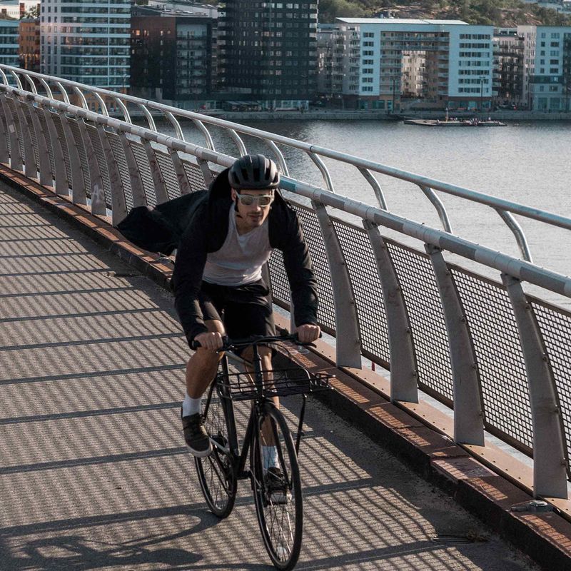 Pánska cyklistická bunda POC Transcend uranium black 3