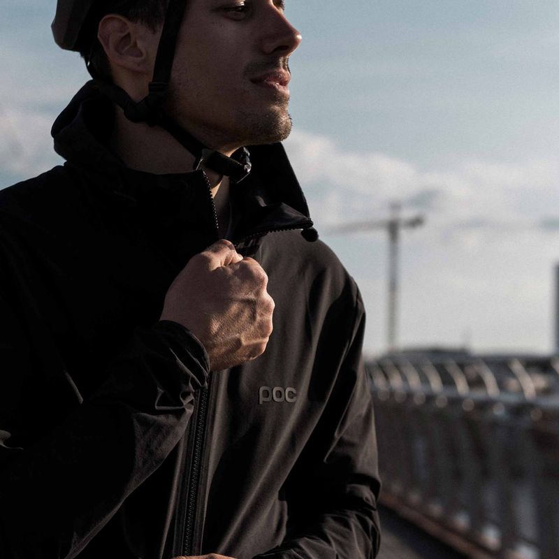 Pánska cyklistická bunda POC Transcend uranium black 4