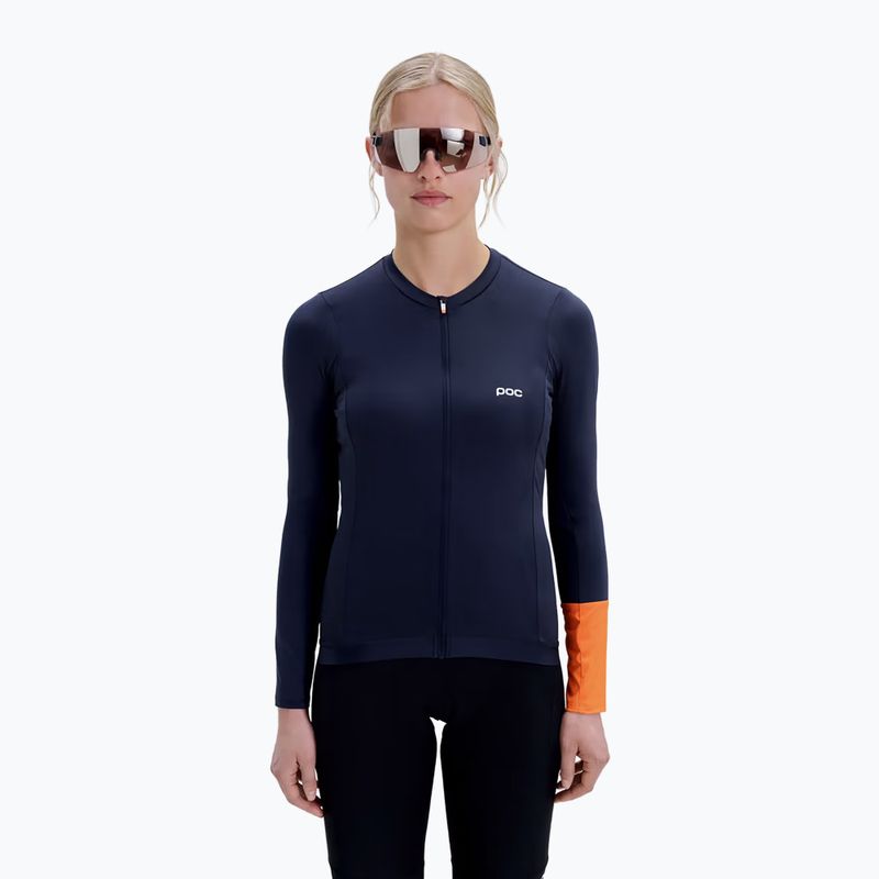 Dámsky cyklistický dres longsleeve POC Cadence Jersey apatite navy 4
