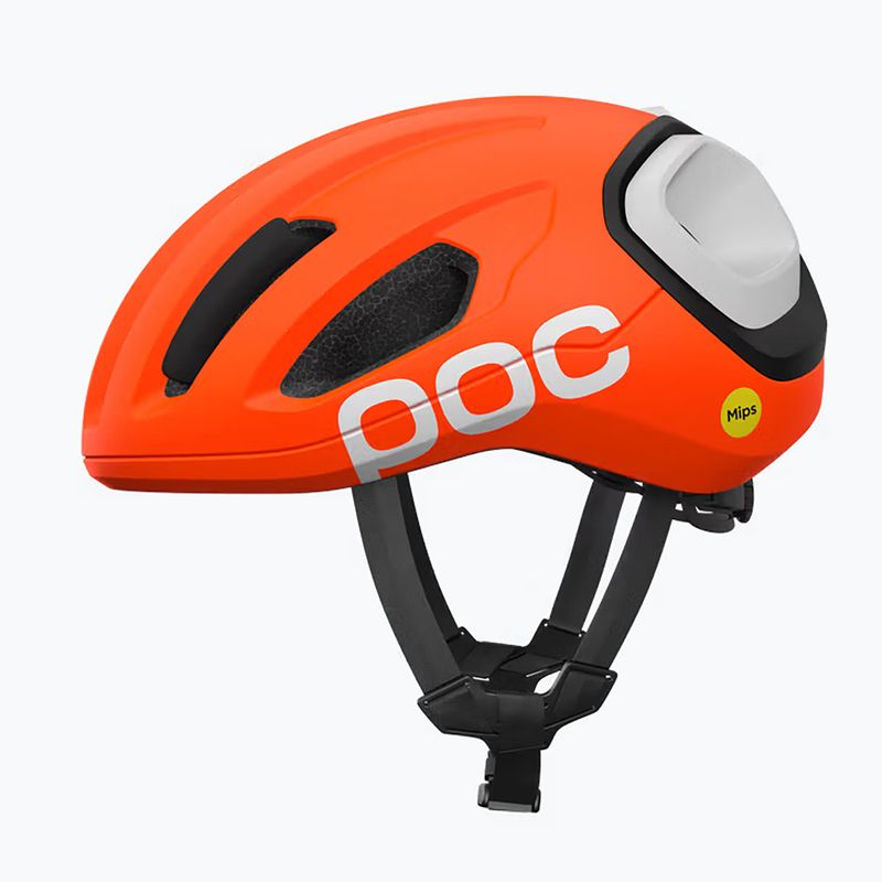 Cyklistická prilba POC Amidal orange matt/uranium black matt/hydrogen white matt 4