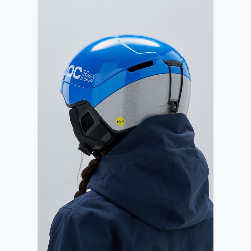 Detská lyžiarska prilba POC Pocito Obex MIPS Jr fluorescent blue 8