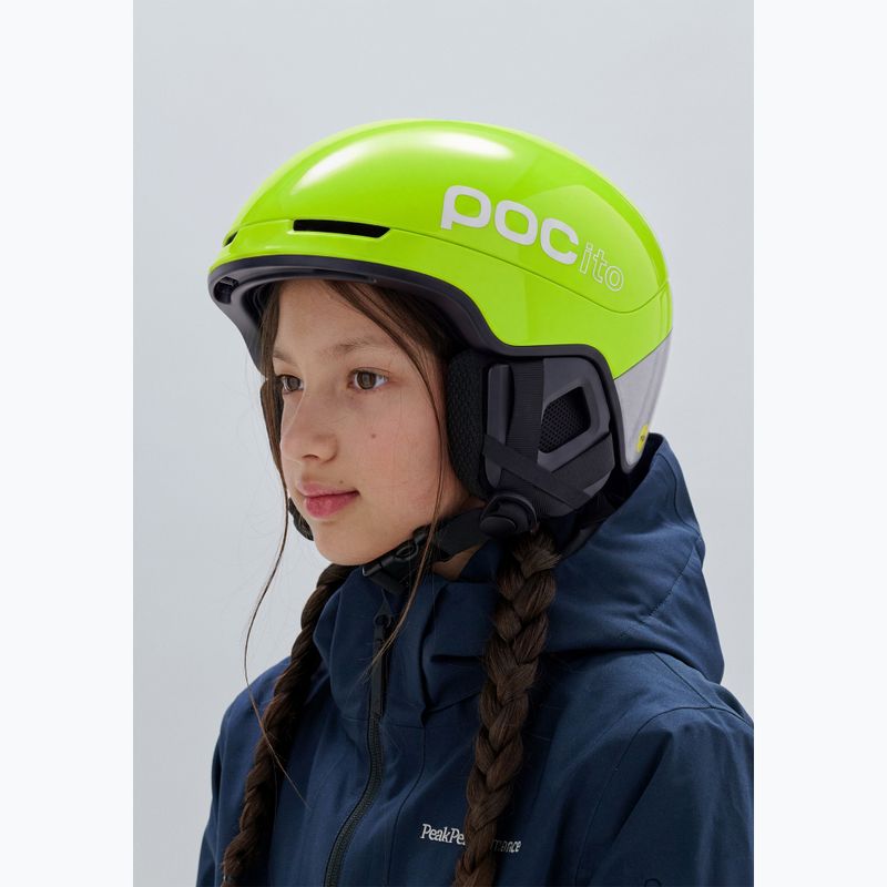 Detská lyžiarska prilba POC Pocito Obex MIPS Jr fluorescent yellow/green 5