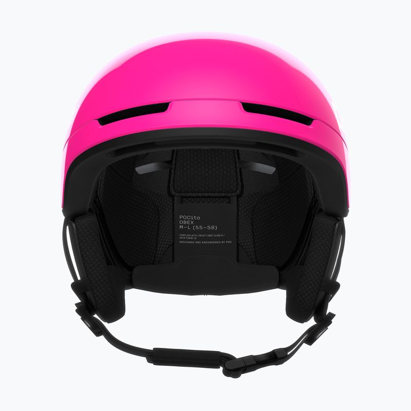 Detská lyžiarska prilba POC Pocito Obex MIPS Jr fluorescent pink 3