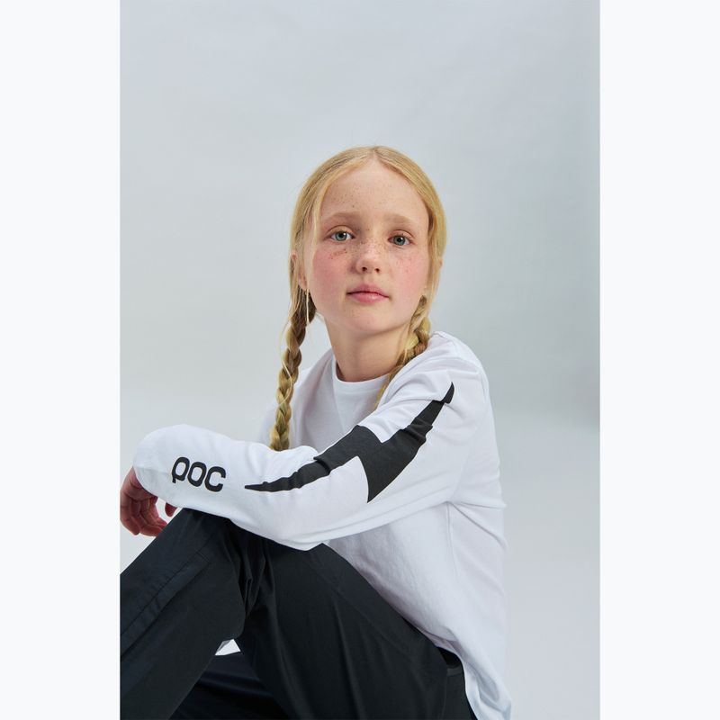 Detské tričko longsleeve POC Tee Jr hydrogen white 3