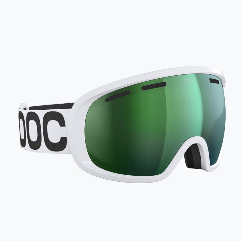 Lyžiarske okuliare POC Fovea hydrogen white/partly sunny green 2