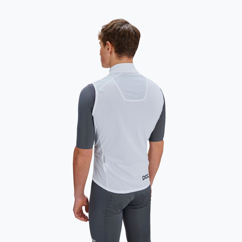 Pánska cyklistická vesta POC Enthral hydrogen white 2