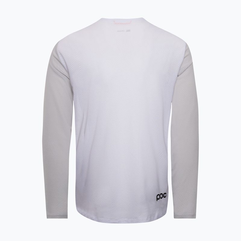 Pánske cyklistické tričko longsleeve POC Motion Air Jersey hydrogen white 2