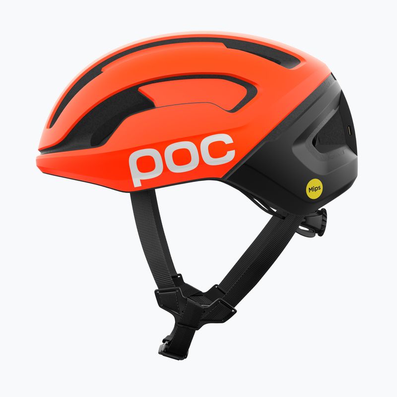 Cyklistická prilba POC Omne Beacon MIPS fluorescent orange matt/uranium black matt 2