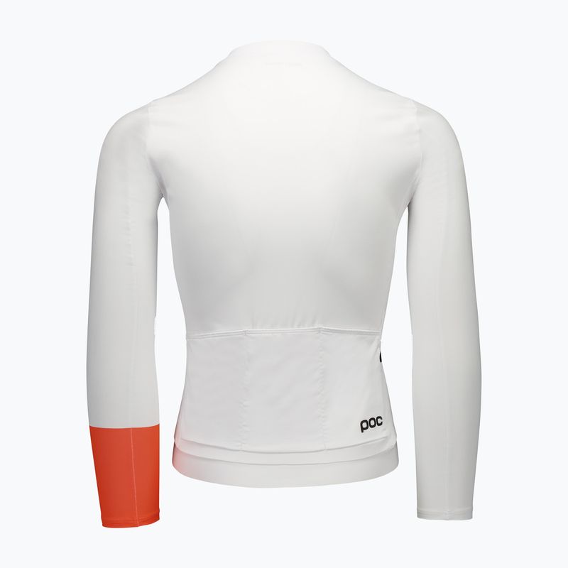Pánske cyklistické tričko longsleeve POC Cadence Jersey hydrogen white 2