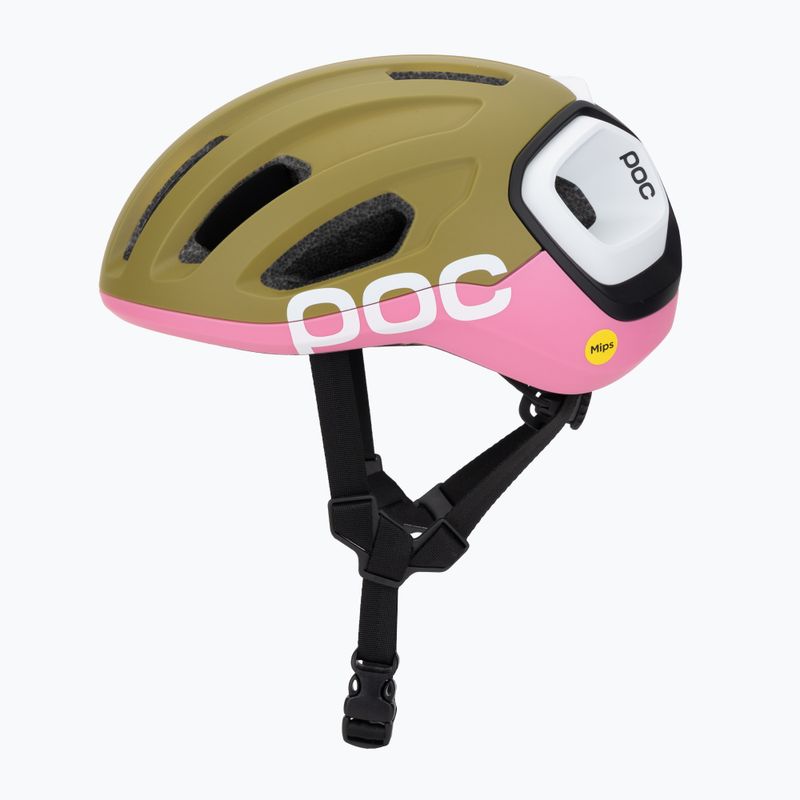 Cyklistická prilba POC Amidal olivine green matt/thulite pink matt 3