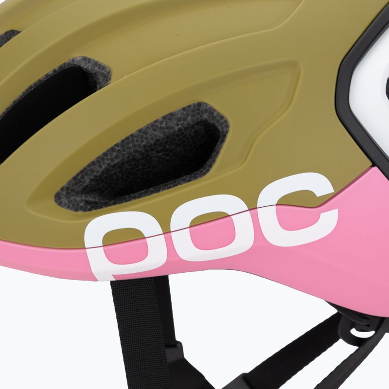 Cyklistická prilba POC Amidal olivine green matt/thulite pink matt 7