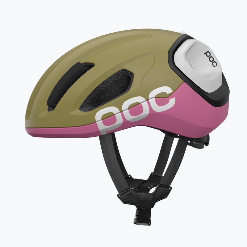 Cyklistická prilba POC Amidal olivine green matt/thulite pink matt 2