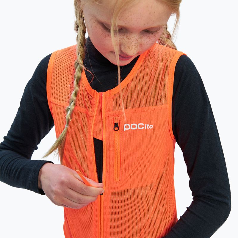 Detská bezpečnostná vesta POC Pocito VPD Air Vest Jr fluorescent orange 6