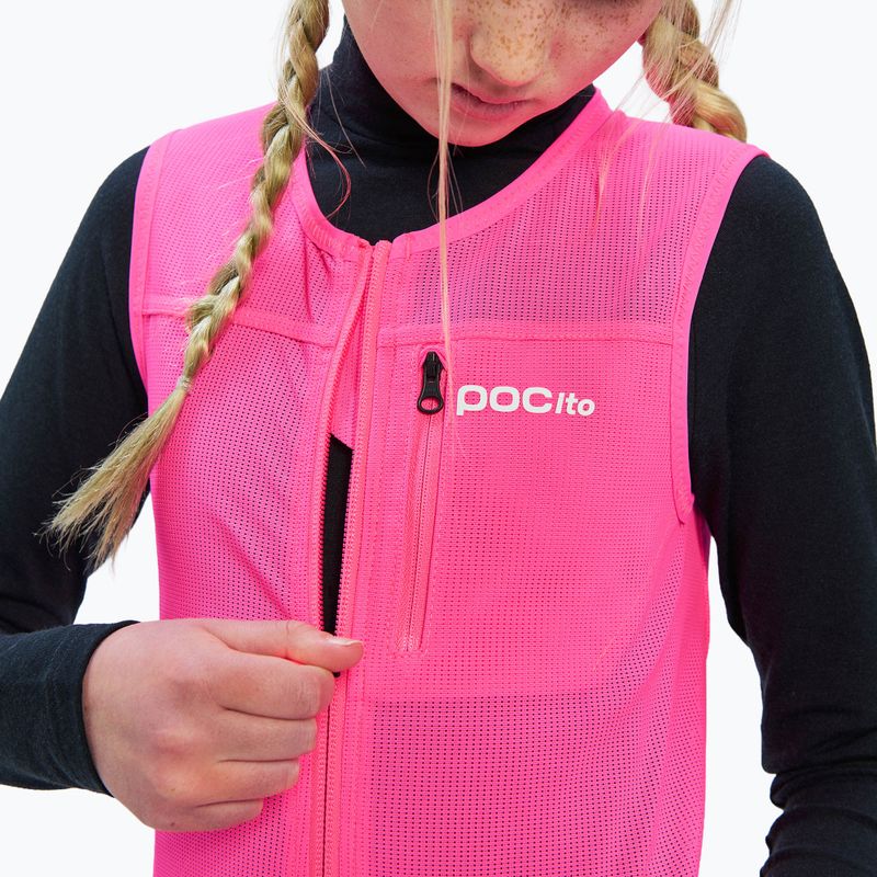 Detská bezpečnostná vesta POC Pocito VPD Air Vest Jr fluorescent pink 6