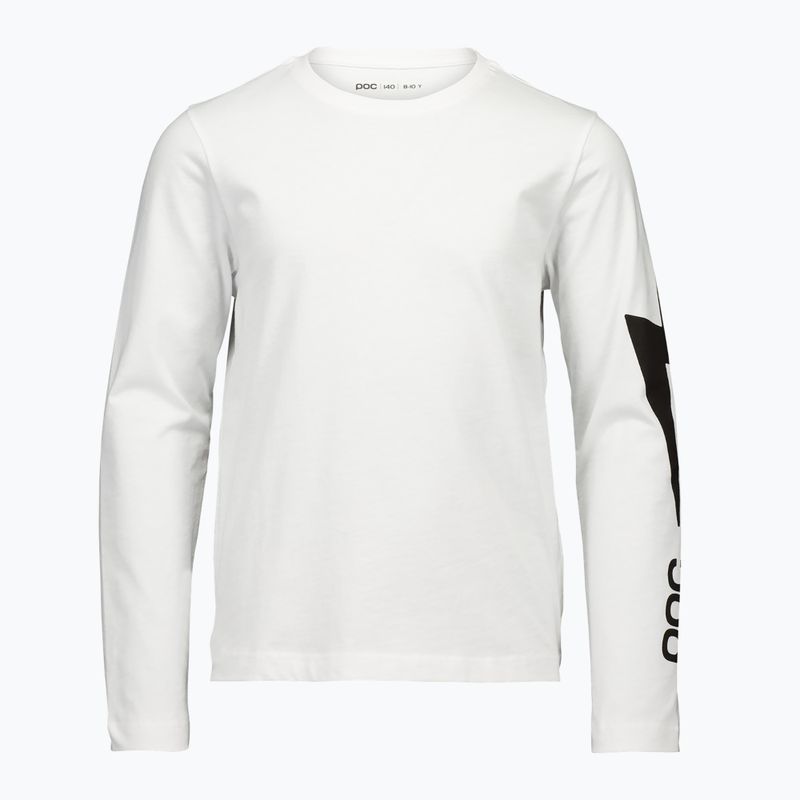 Detské tričko longsleeve POC Tee Jr blixten white