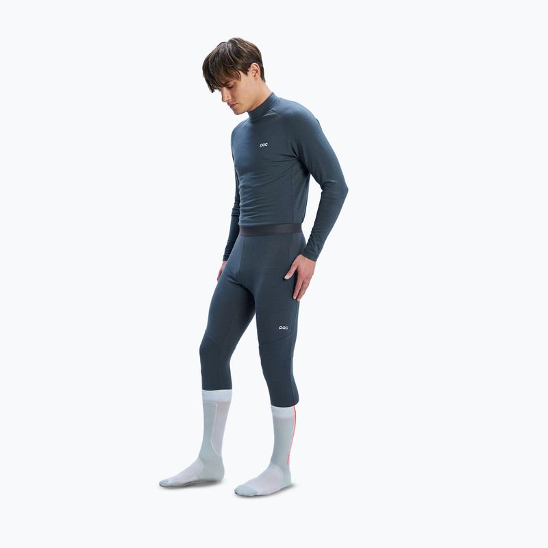 Pánska termoaktívna mikina POC Layer Merino Mock Neck Jersey sylvanite grey 2