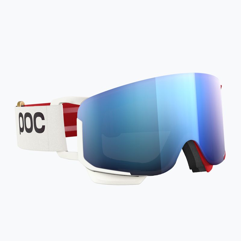 Lyžiarske okuliare POC Nexal Mid red/white/partly sunny blue
