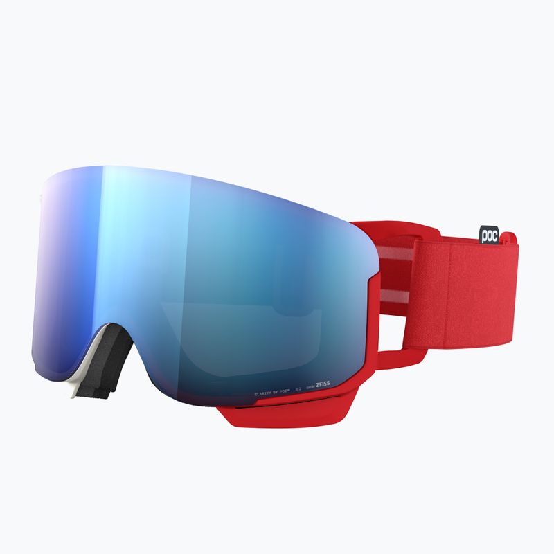 Lyžiarske okuliare POC Nexal Mid red/white/partly sunny blue 2