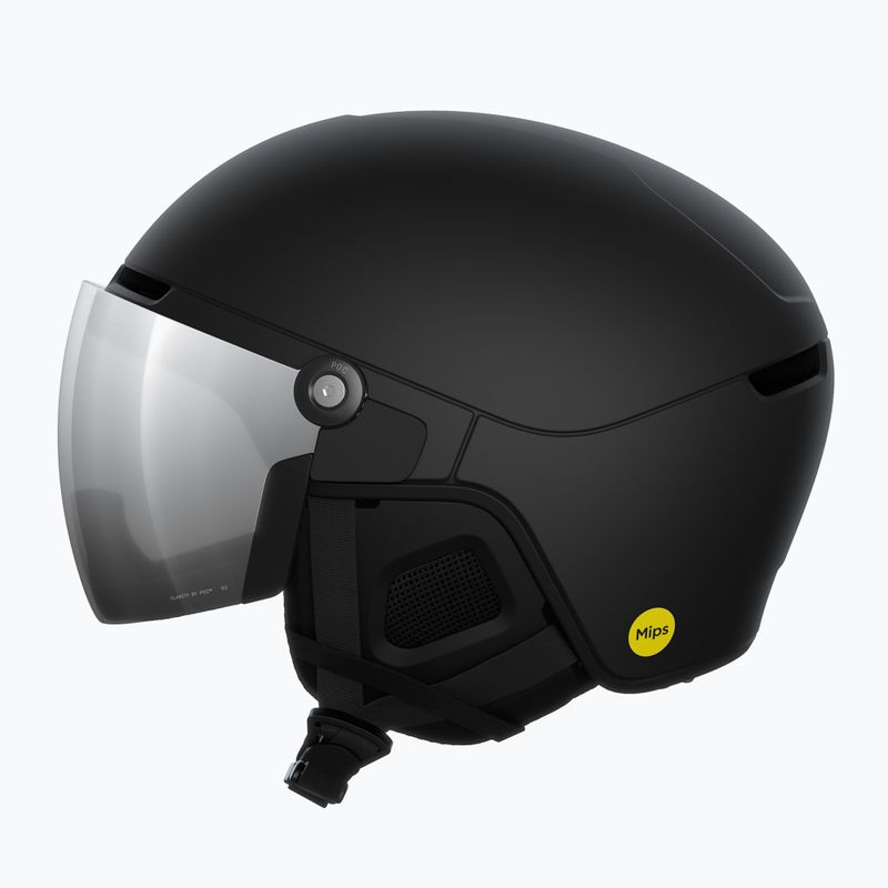 Lyžiarska prilba POC Obex Visor uranium black matt/clarity u/partly sunny/silver 2