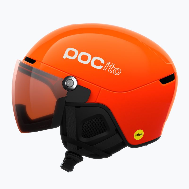 Detská lyžiarska prilba POC POCito Obex Visor S2 Jr fluorescent orange 2