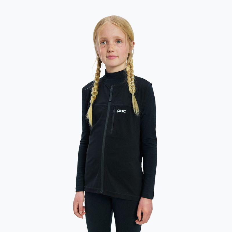 Detská termo mikina POC Layer Merino Mock Neck Jersey Jr uranium black 4