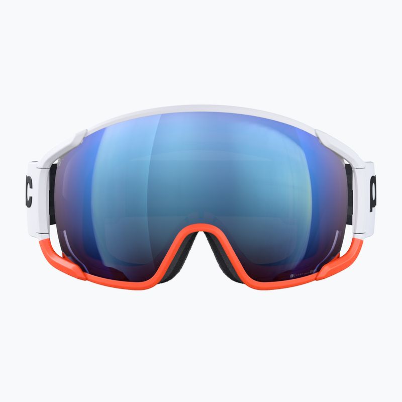 Lyžiarske okuliare POC Zonula Race hydrogen white/zink orange/partly blue 2