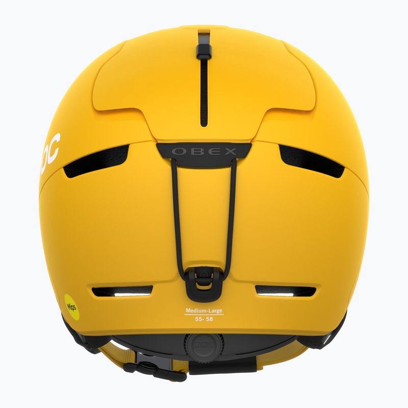 Lyžiarska prilba POC Obex MIPS sulphite yellow matt 9