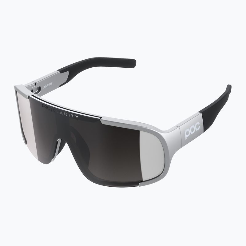 Cyklistické okuliare POC Aspire argentite silver/clarity define silver