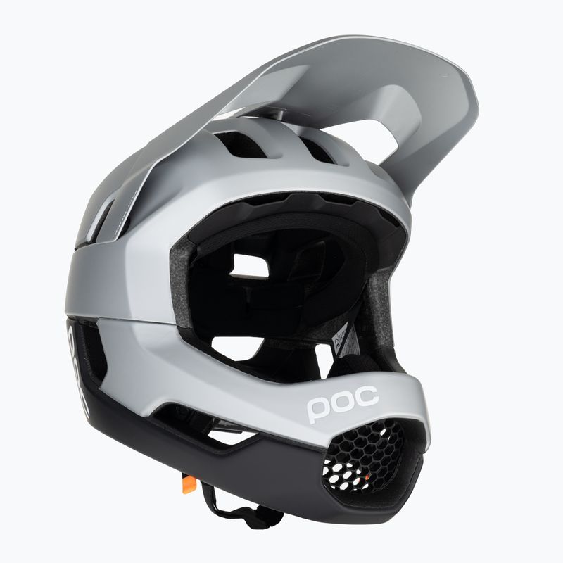 Cyklistická prilba POC Otocon Race MIPS argentite silver/uranium black matt