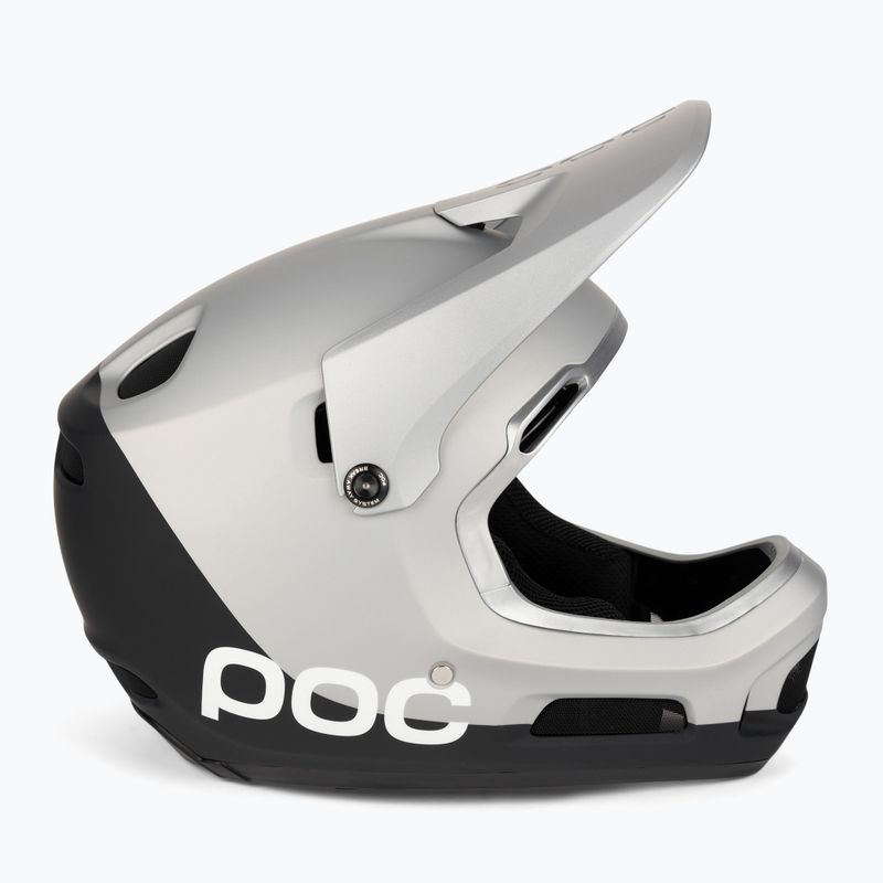 Cyklistická prilba POC Coron Air MIPS argentite silver/uranium black matt 3