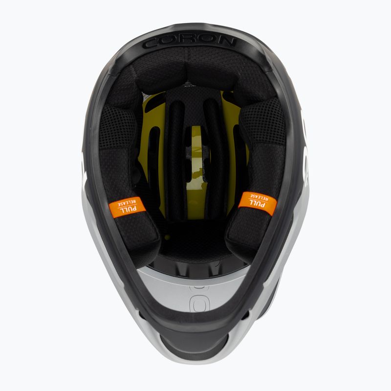 Cyklistická prilba POC Coron Air MIPS argentite silver/uranium black matt 5