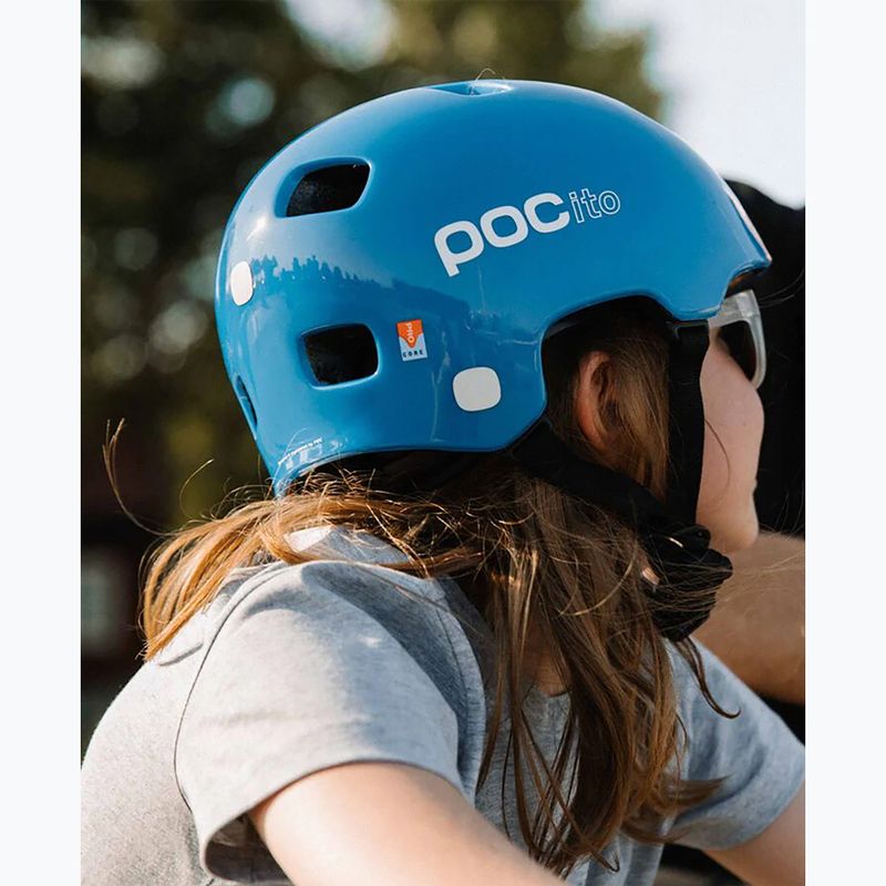 Detská cyklistická prilba POC POCito Crane MIPS fluorescent blue 11