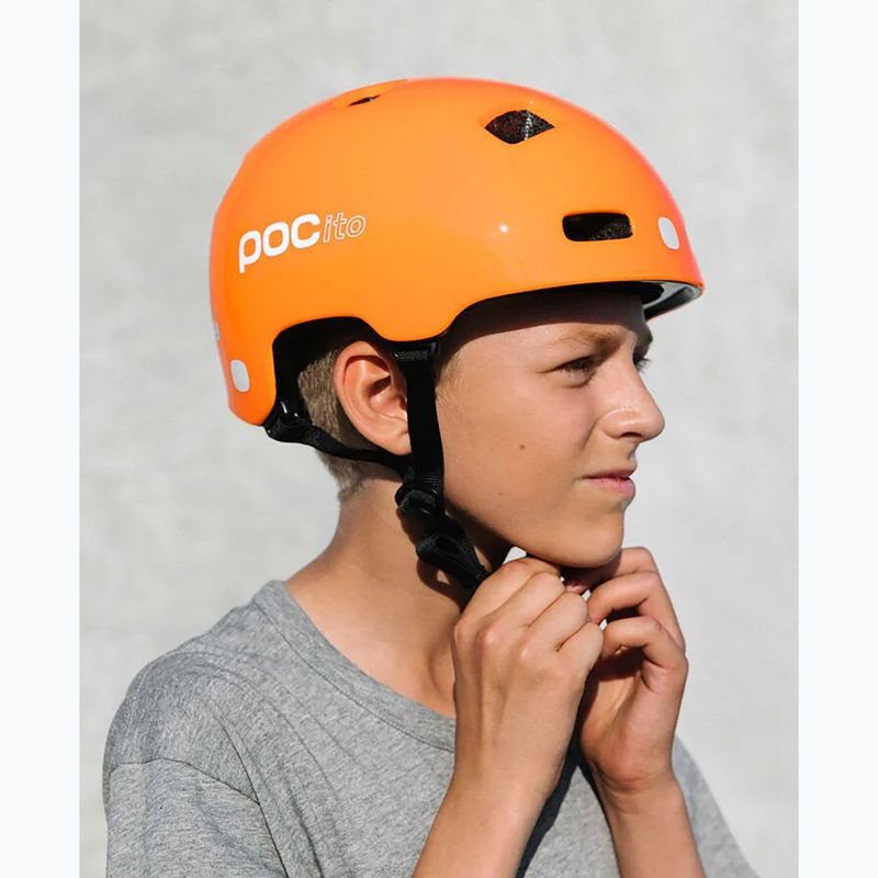 Detská cyklistická prilba POC POCito Crane MIPS fluorescent orange 7