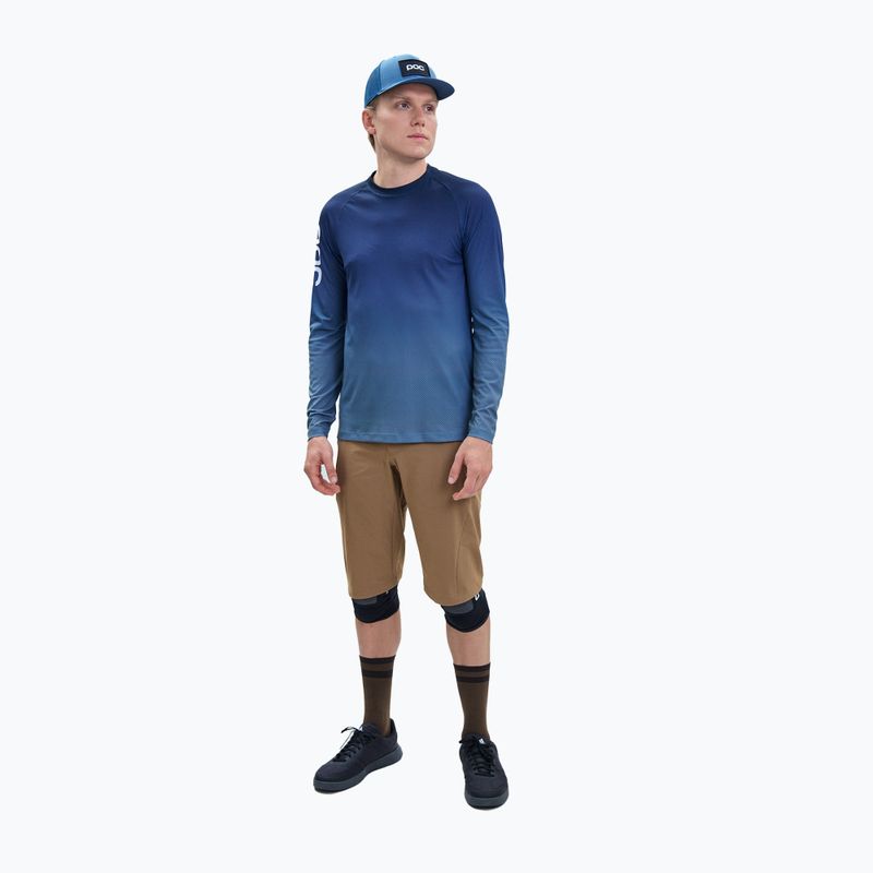 Pánske cyklistické oblečenie s dlhým rukávom POC Essential MTB Lite gradient turmaline navy 3
