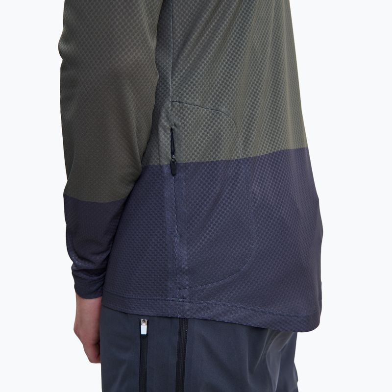 Pánske cyklistické tričko longsleeve POC MTB Pure epidote green/sylvanite grey 4